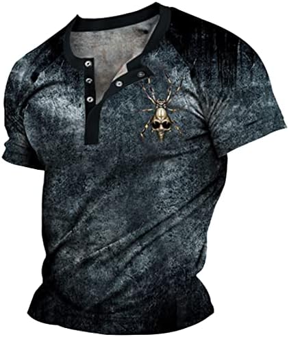 Xiloccer mens de manga curta casual camisetas cool button up camisetas da moda para homens camisetas fit slims masculinas slim fit t camisetas