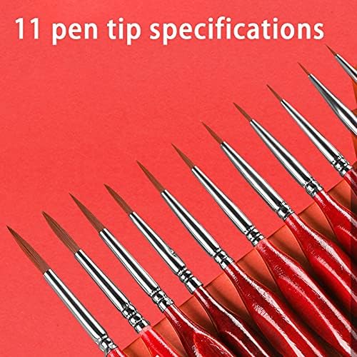 N/A Números de 1set escova acessórios artísticos de pintura multiuso suprimentos esboço caneta caneta caneta vermelha/preta