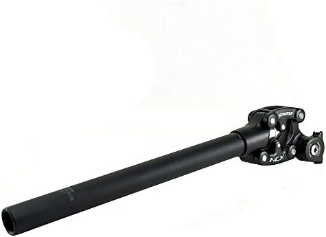 SR Suntour SP12 NCX Suspension Seat Post com tampa de proteção 31.6x400mm, preto, vk2353