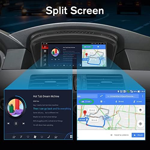 Android estéreo de rádio do carro para BMW 3 5 Série E60 E90 E93 Atualização de tela 8,8 polegadas com o sistema CarPlay Andriod Auto 2004-2008 CCC