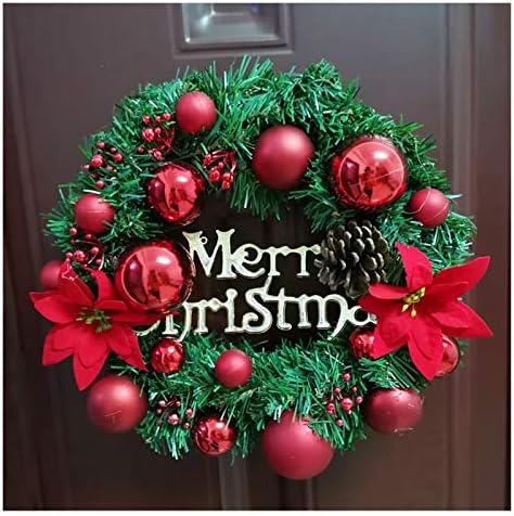 Enfeites de natal lareira escada de parede frontal decoração de natal wreath porta pendurada chrata grinaldas escada
