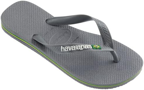 Havaianas unissex-child brasil logotipo sandal aço cinza flip flop