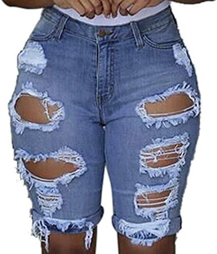 MGBD Womens Summer Ripped Shorts Designer de Denim Bermuda com bolsos calças quentes casuais cortam shorts de jeans angustiados