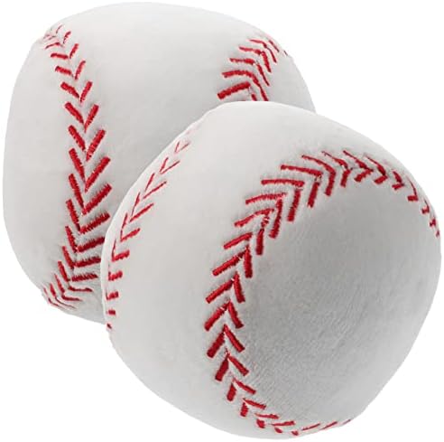 Toyvian 2pcs, travesseiro de beisebol macio de beisebol macio esportivo esportivo bola de beisebol joga travesseiro de beisebol