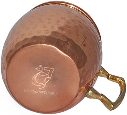 Dakshcraft ® Moscow Mule Copper Canecas Copper Copos de bebidas e conjuntos