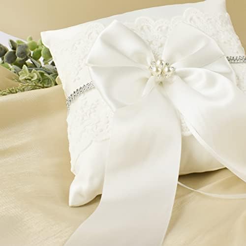 Travesseiro de anel de casamento de Stafuni, travesseiro de portador da série Royal Premium para festa de casamento