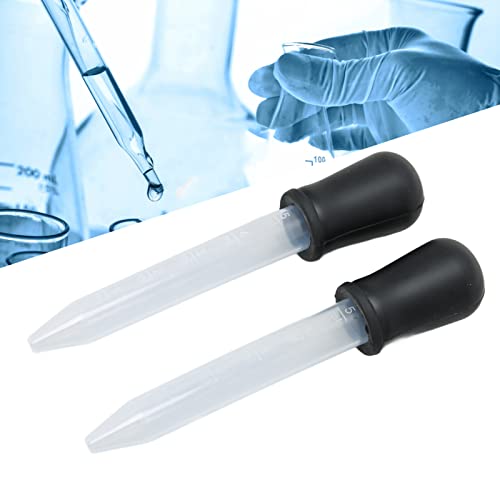 Transferir pipetas, acessórios de pipetas 2pcs líquido gotas de líquido 5ml Dicas de pipeta segura Medição leve Medição de pipetas