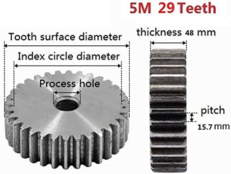 ZhengGuifang ZGF-BR 5M 29 DEDOS DIVERTIMENTO RATURA DE RATURA DE RATURA DE 1PC ENGRIMENTO DE AÇO PARA TRANSMISSÃO CNC