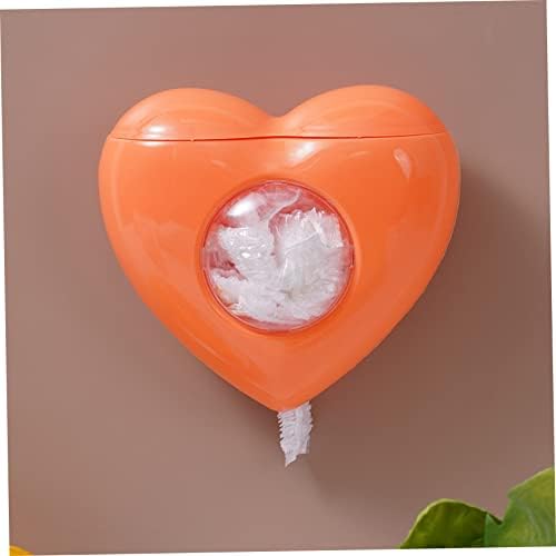 Caixa de armazenamento de plástico Plástico, recipiente de filme de montagem em forma de parede em forma de coração, elástico