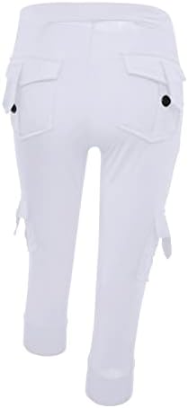 Calças de ioga de carga Molufan para mulheres treino casual perna larga/capri com pernas de cargo de ginástica calça de carga