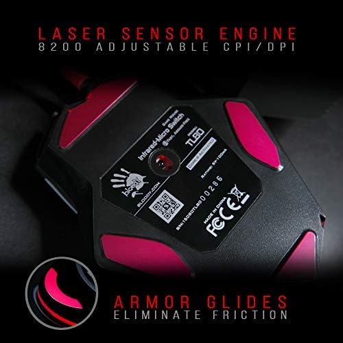 TL80 Termin8r Ultra-Corore a laser mouse | Light Strike Optical Switch & Scroll - alavanca de mudança e 8 botões