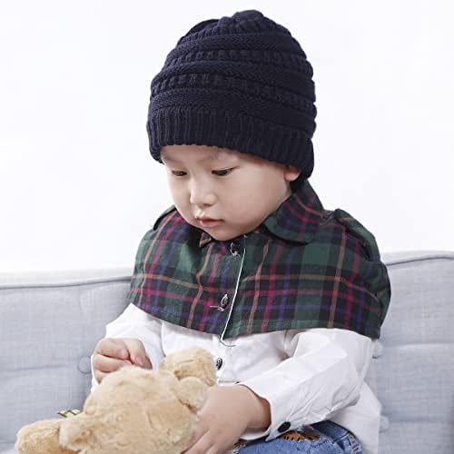 Girões de bebê de bebê macio de zVezvi para meninos meninas malhas quentes criança chapéus de inverno para crianças