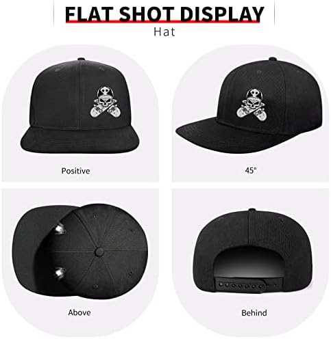 Capinho de skin skate Snapback chapéus chapéus lisos chapéus de hip hop boné de beisebol preto chapéu