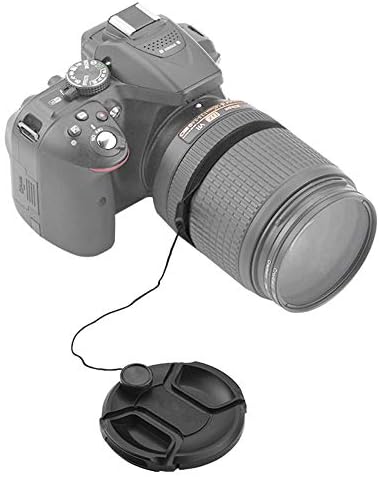 Tampa de tampa de lente de 49 mm para Sony Fe 50mm f/1.8, E 50mm f/1.8 OSS, Huipuxiang [3 pacote]