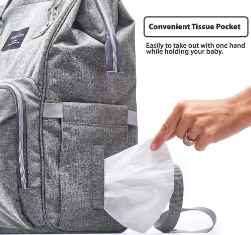Backpack de fraldas duráveis ​​Backpack Maternity Dappy Bags para viajar Backpack à prova d'água de grande capacidade