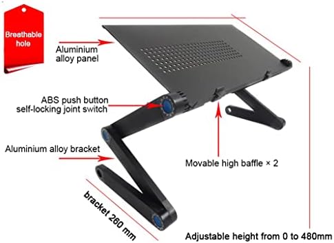 Feer Refrigeing Fan Laptop Desk portátil Ajustável As mesas de computador do computador titador de tv mesa de mesa de tv stand com mouse pad para mouse