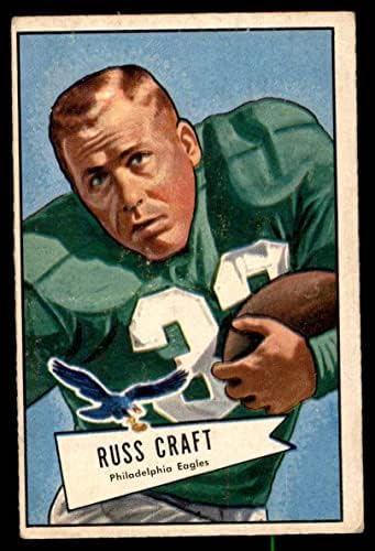 1952 Bowman 116 Russ Craft Philadelphia Eagles Good Eagles Alabama