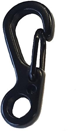 Paracord Planet 10pcs Mini SF Keychain Carabiner Clop - Black