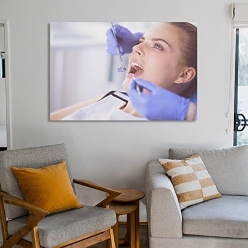 Escritório Odontológico de Bludug Decorado com Cartazes de Tratamento Odontológico Posters Odontológicos Posters de Pintura de Canvas Posters e Impressões de Arte de Parede para Decoração do quarto da sala 08x12inch