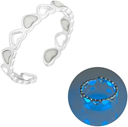 2023 novo anel ajustável Anel Anel aberto para mulheres anéis de jóias de anel de prata anéis de fluorescência Anéis de coração