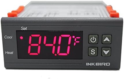 Inkbird Dual Stage DV 12V Controlador de temperatura digital Fahrenheit Aquecimento e resfriamento do termostato Fahrenheit para