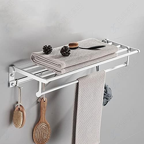 Omoons Towel Rack Rack Rack Rack Towel Stract Punch Rack de chuveiro grátis, acessórios para o banheiro Organizador de parede CANHAN GANHURO, PLACA DE ALUMANTIO