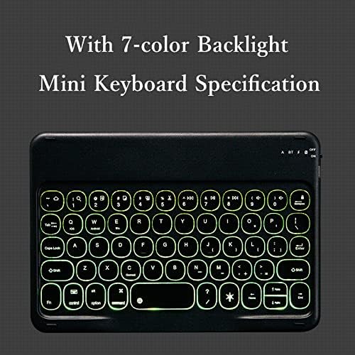 Yeehi iPad mini 6ª geração Caixa de teclado BackLit Botão ROUNTE BOTÃO ROUNDA, IPAD MINI 6 8,3 IMPONIMENTO TAPELO DE
