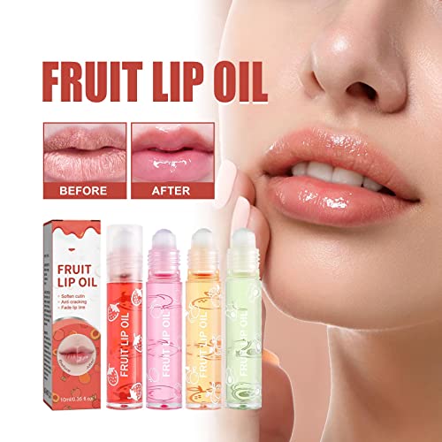 Lip Plumper Plumper Silicone Plumping Oil Lip Roll On Hidrating Lip Gloss Balm Bálsamo Lips Duracente Extrato de Fruta Tortada Lip Balm Bálsamo Líquido Líquido Lipgloss