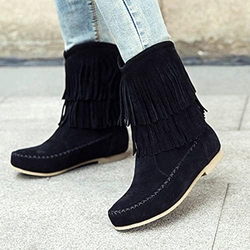 Botas do Chelsea feminino largura largura punk botas de motocicleta de inverno botas de couro de outono sapatos de botas ao ar livre botas