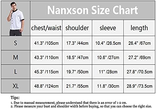 Nanxson Unisisex Chef Jacket Men's Chef Coat Restaurant Kitchen Chef Uniform CFM0016