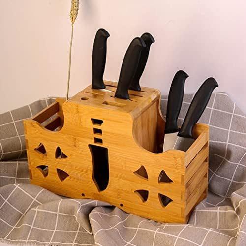 Kitchen Knife Block Selder Knives Stand Stand Kitchen Towery Display Rack Scissor Rack Drening Cutter Stort para várias