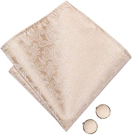 Tirada de seda de seda de seda e punhos quadrados de bolso definido para festa de negócios de casamento
