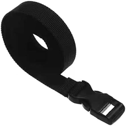 Nylon preto 0,5 ~ 3m Travel amarrada amarra a tira do cinto de cílios com kits de viagem ao ar livre de câmeras de câmeras