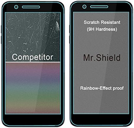 Mr.Shield [3-Pack] projetado para LG K30 [vidro temperado] [cobertura total] Protetor de tela com substituição ao longo da vida