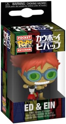 Funko Pop! Chaveiro: Cowboy Bebop - Edward on Scooter com Ein