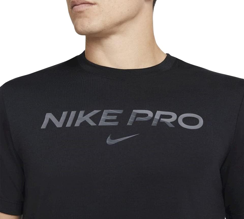 Nike Mens Pro Tir Sirl Crew pescoço dri fit tee preto DA1587 011 NOVO