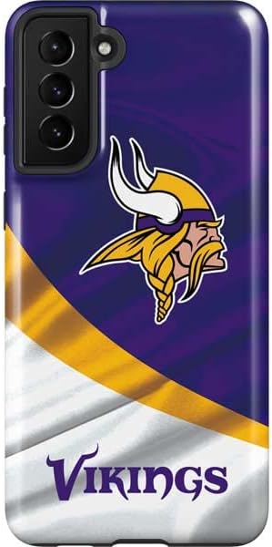 Skinit Pro Phone Case Compatível com Samsung Galaxy S21 Plus 5G - NFL Minnesota Vikings, oficialmente licenciado, Design Purple