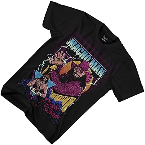 WWE Mens Macho Man Shirt - Macho Man Randy Savage Superstar Tee - camiseta do World Champion Wrestling