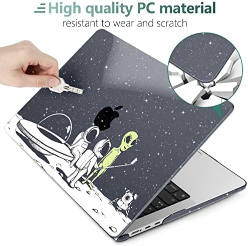 Caso Meegoodo para MacBook Air 13,6 polegadas Caso 2022 Novo A2681 com chip M2, casos de concha dura de laptop transparentes