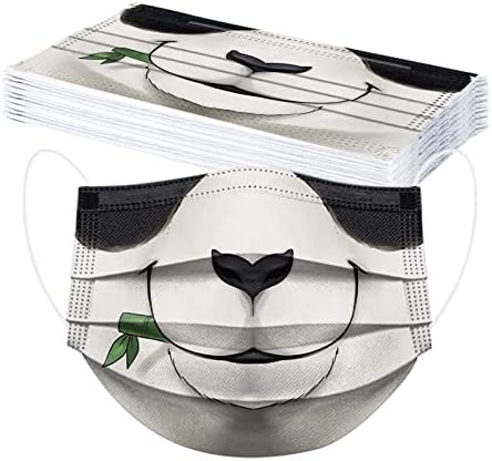 Lennos fofo gato cão descartável impresso face_masks para mulheres adultos, padrão de animal floral da primavera, 3-bly Breathable