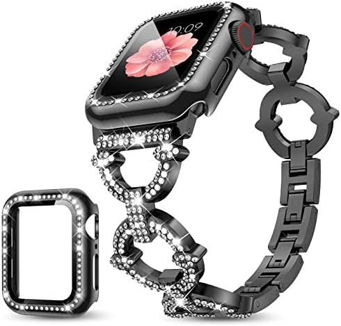 Mesime Compatível com Apple Watch Band With Case 40mm para mulheres