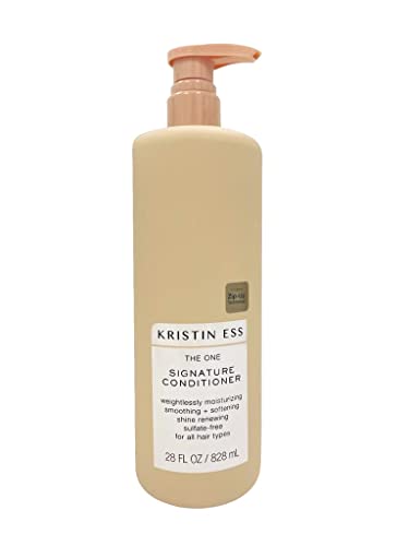 Kristin ESS One Shampoo e Condicionador Sulfato Sulfato, seguro, vegan, levemente esclarecedor, Alta Espumagem, para todos os tipos de cabelo, 28 fl oz, conjunto de 2 peças
