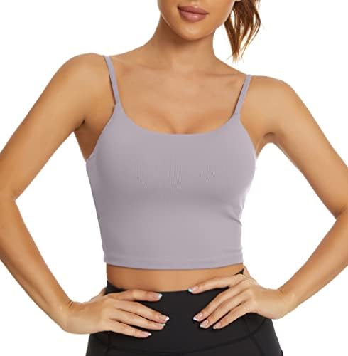 Tandisk Women Women Sports Sports Bra Fitness Workout Excrunando camisas de ioga Tampa do tanque