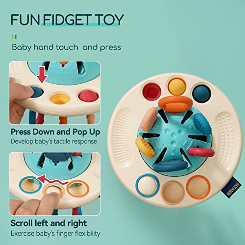 Brinquedos de Montessori para viagens de avião de 1 ano de avião Kids Kids Baby Toys 6 a 12 meses Brinquedos sensoriais