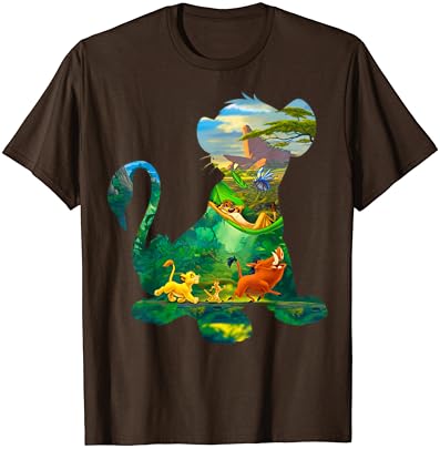 Disney Lion King Simba Silhouette Graphic T-Shirt