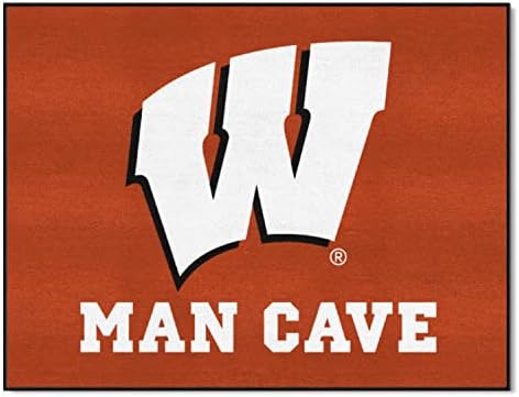 Fanmats 14709 Wisconsin Badgers Man Cave All -Star Rug - 34 pol. X 42,5 pol.