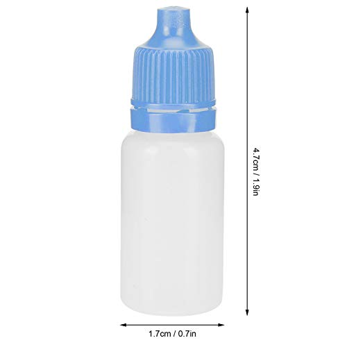 Conta -gotas de líquido para os olhos, 50pcs 5ml de garrafas caçadas para viagens para solventes