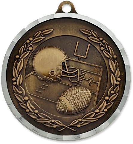 Pinmart Football Award Sports Medalha em massa - ouro, prata e bronze!