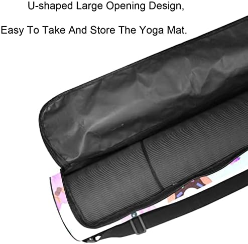 Pig Lollipop Yoga Mat Carrier Bag com alça de ombro de ioga bolsa de ginástica bolsa de praia