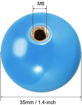 uxcell joystick ball top handlo bocker redonda de cabeça arcade de arcade de peças diy substituto azul 2pcs